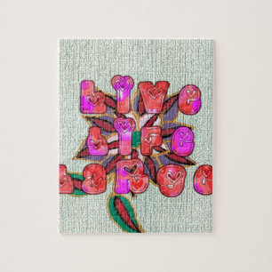 "Live Life Large" Art Print Jigsaw Puzzle