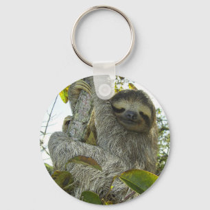 Live Life Like a Sloth Keychain