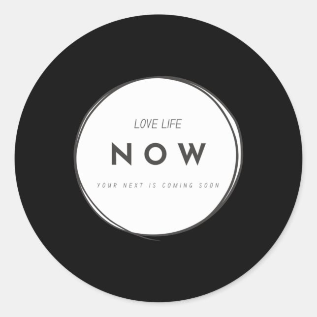Live Life Now Sticker  (Front)