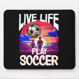 Live Life Play Soccer, Championship Sports Goalie Mouse Pad