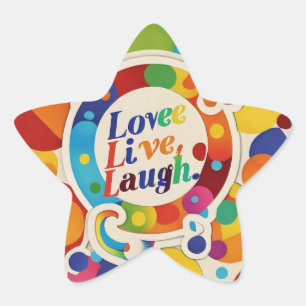 "Live Life with Purpose" Star Sticker