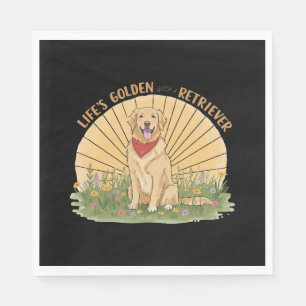 Live Like a Dog Stay Pawsitive (2) Napkin