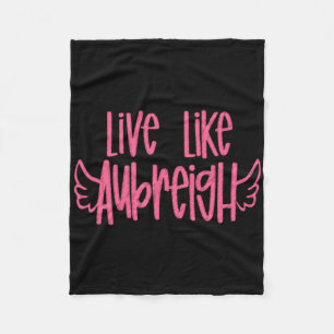 Live Like Aubreigh Sticker  Fleece Blanket
