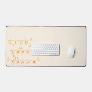 Live Logh Laugh Cute Notedry Desk Mat