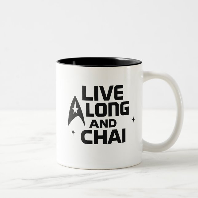 Live Long and Chai Two-Tone Coffee Mug (Right)