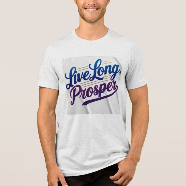 Live Long and Prosper Tri-Blend Shirt (Front)