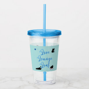 Live Lounge Loaf Cats Acrylic Tumbler