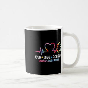 Live Love Accept Autism Awareness Mom Dad Men Wome Coffee Mug