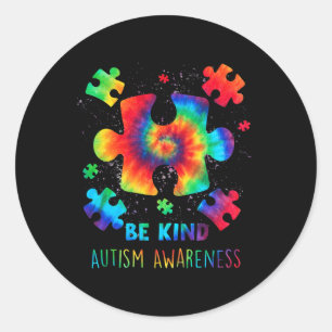 Live Love Accept Autism Awareness Support Acceptan Classic Round Sticker