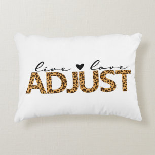 Live love adjust, chiropractic pillow, chiro  accent pillow