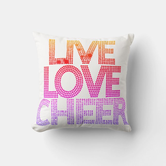 Live Love Cheer - Pillow (Front)