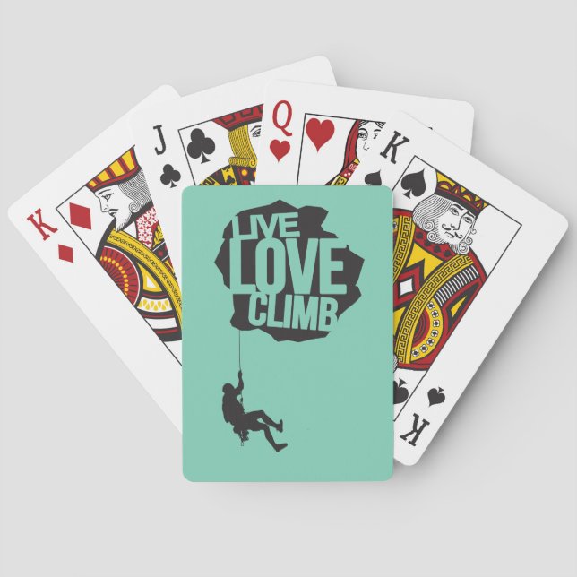 Live Love Climb | Climbing Playing Cards (Back)