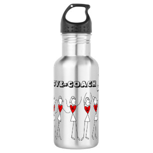 Live Love Coach Netball Positions Themed 532 Ml Water Bottle