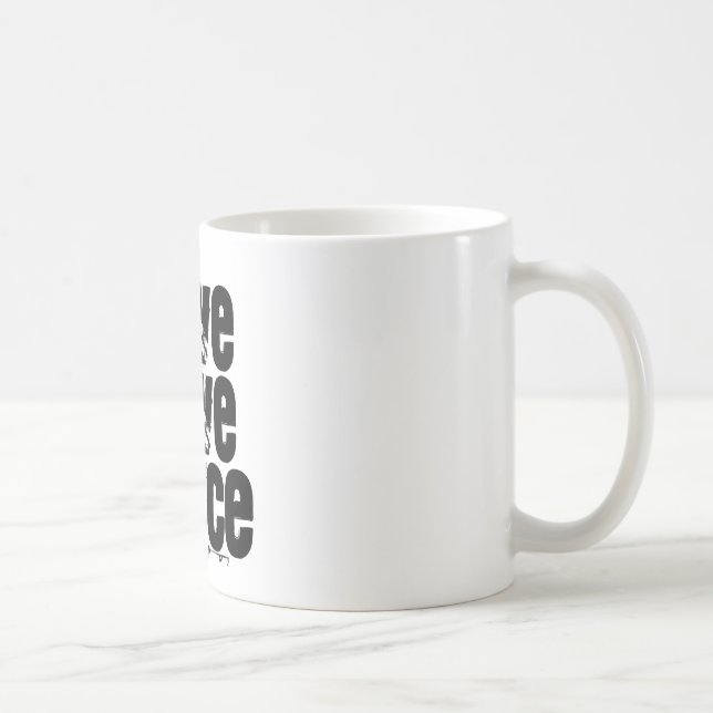 Live, Love, Dance Ballerina Coffee Mug (Right)