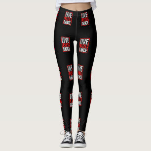 Live Love Dance Dancer Design Leggings