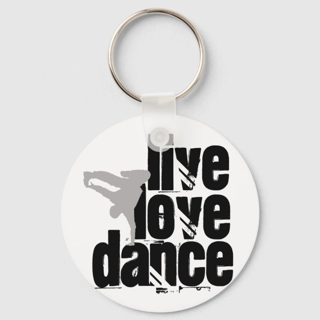 Live, Love, Dance Keychain (Front)