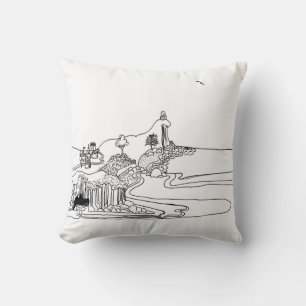 Live, love, dream, fly - little philospher throw pillow