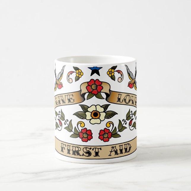 Live Love First Aid Coffee Mug (Center)