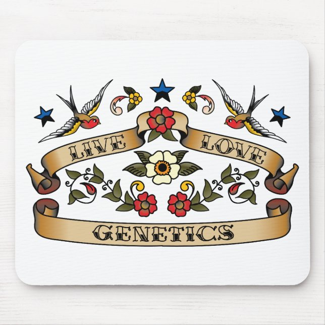 Live Love Genetics Mouse Pad (Front)