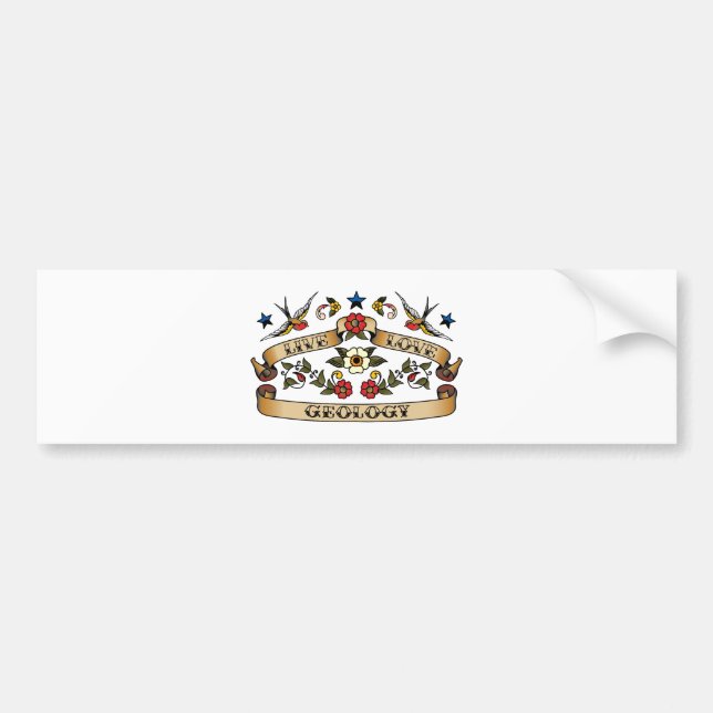 Live Love Geology Bumper Sticker (Front)