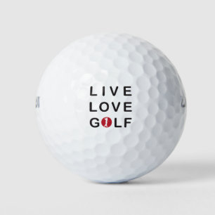 Live, love, golf . design golf balls