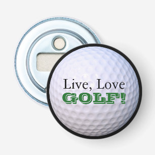 Live, Love, GOLF! Golfball Bottle Opener