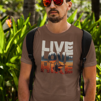 Live Love Hike T-Shirt ou randonneurs
