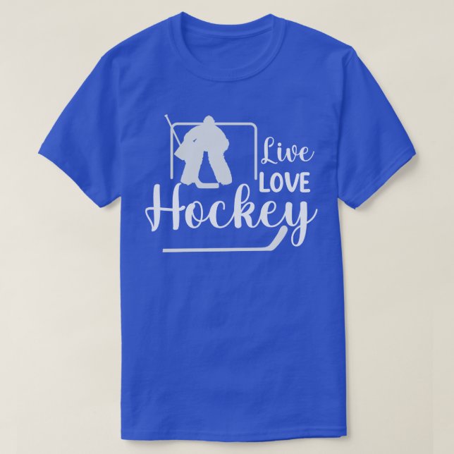 Live Love Hockey T-Shirt (Design Front)