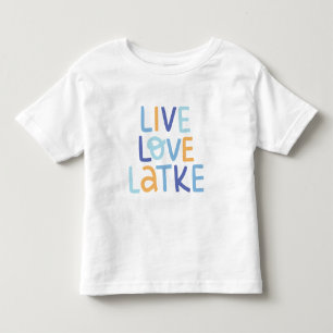 Live Love Latke Hanukkah Design Toddler T-shirt
