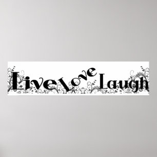Live Love Lauder Poster murale style Bannière mura