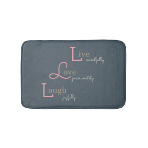 Live Love Laugh Bath Mat