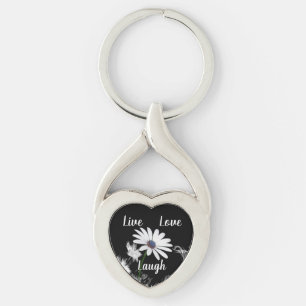 Live Love Laugh Daisy Keychain