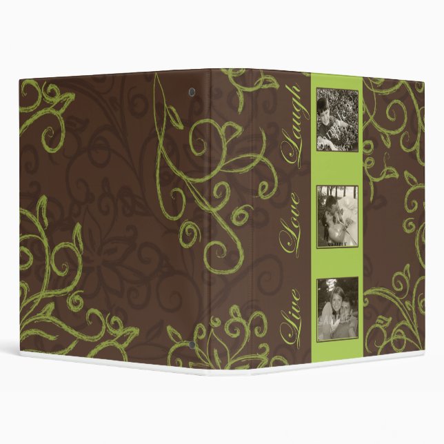 Live ~  Love ~  Laugh  Family Photo Album Binder (Background)
