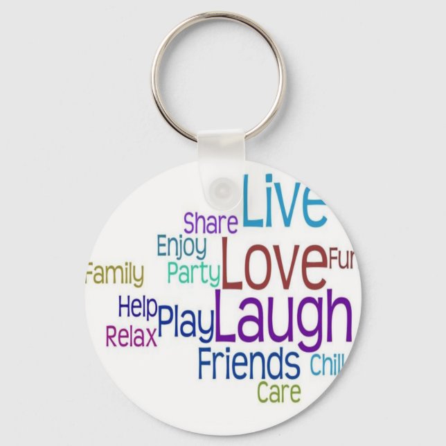 Live Love Laugh Keychain (Front)