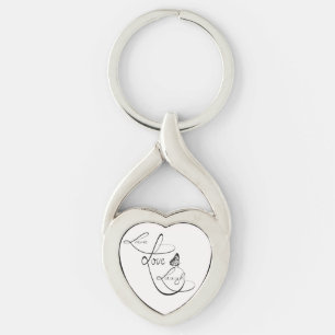Live Love Laugh Keychain