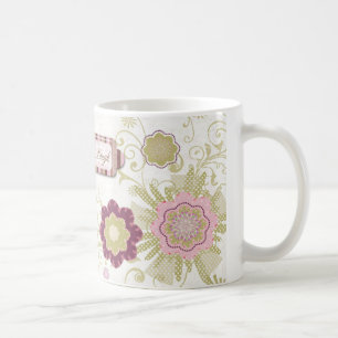 Live Love Laugh Mom Mother's Day Pink Flowers Coffee Mug