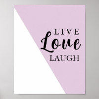 Live Love Laugh Motivational Typography
