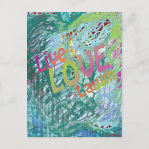 Live Love Laugh Postcard