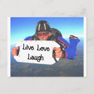 Live Love Laugh Postcard