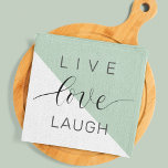 Live Love Laught Positive Motivation Mint Quote Kitchen Towel<br><div class="desc">Live Love Laught Positive Motivation Mint Quote</div>