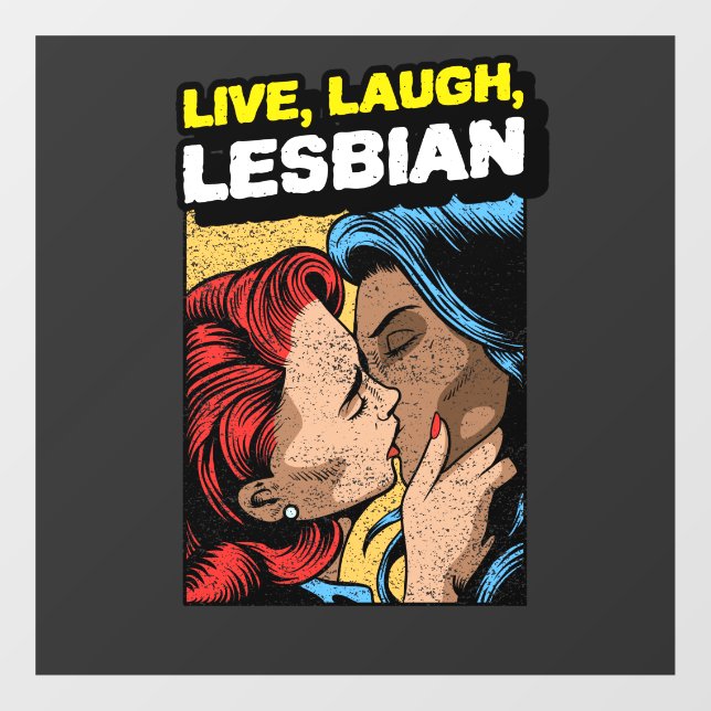 Live Love Lesbian Window Cling (Sheet)