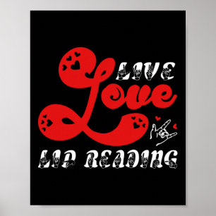 Live Love Lip Reading Hearing Loss Awareness  Poster