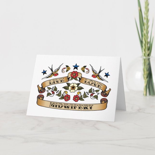 Live Love Midwifery Card (Front)
