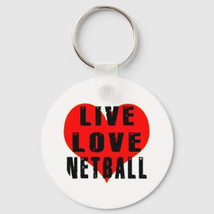Live Love Netball Keychain