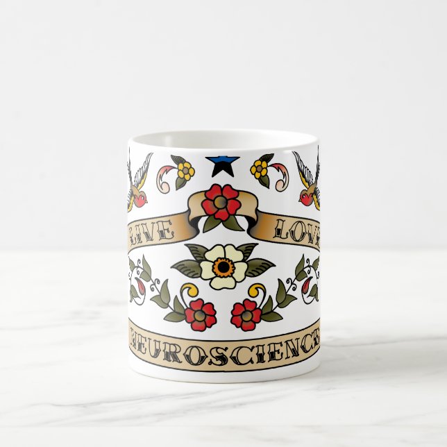 Live Love Neuroscience Coffee Mug (Center)