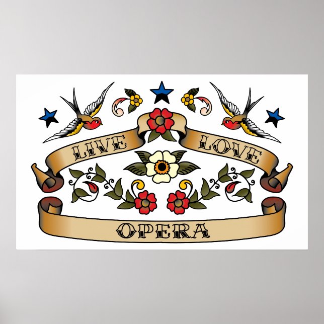 Live Love Opera Poster (Front)