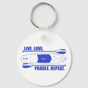 Live Love Paddle Repeat Keychain