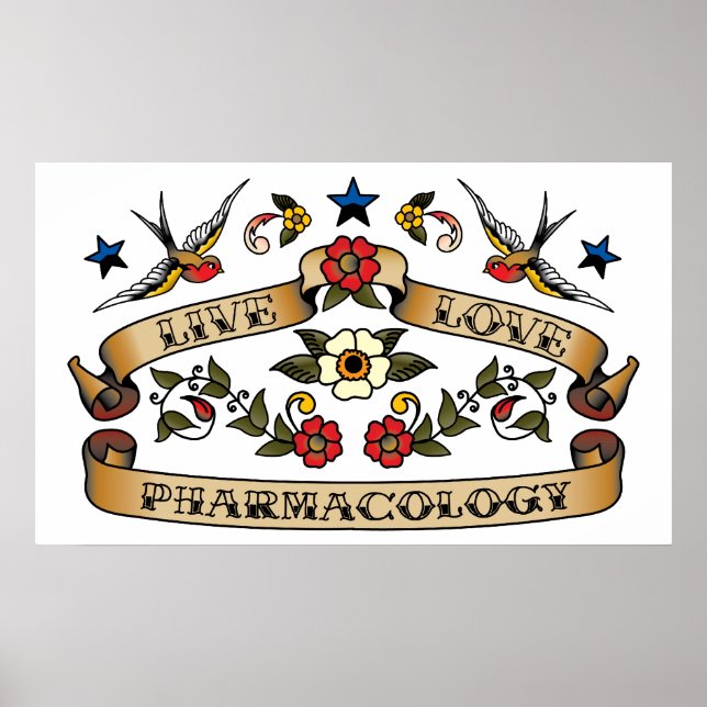 Live Love Pharmacology Poster (Front)