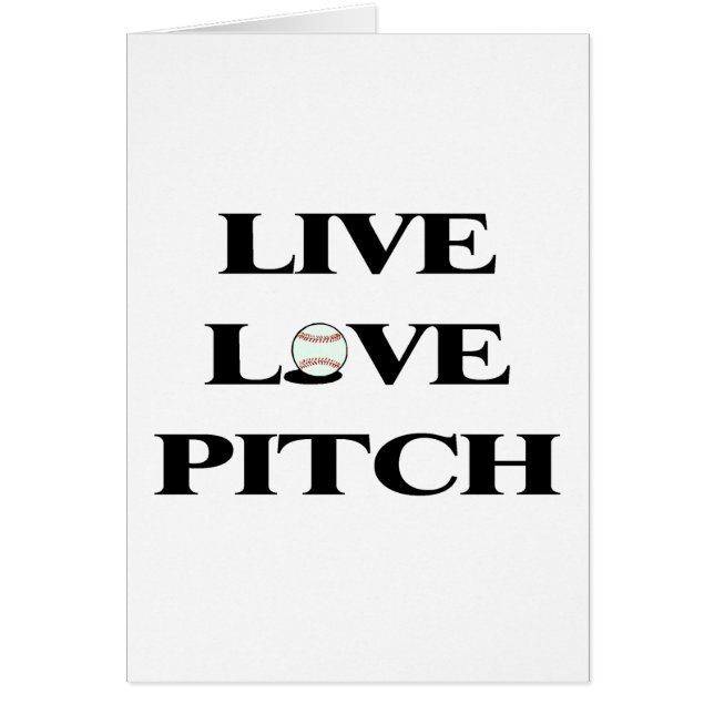 Live Love Pitch Baseball (Front)