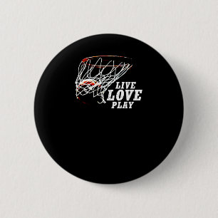Live Love Play Basketball By Subgirl  2 Inch Round Button